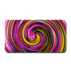 Swirl Vortex Motion Pink Yellow Medium Bar Mats by HermanTelo