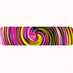 Swirl Vortex Motion Pink Yellow Large Bar Mats