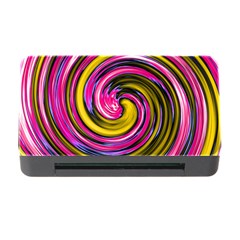 Swirl Vortex Motion Pink Yellow Memory Card Reader With Cf