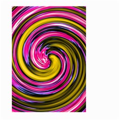 Swirl Vortex Motion Pink Yellow Large Garden Flag (two Sides)