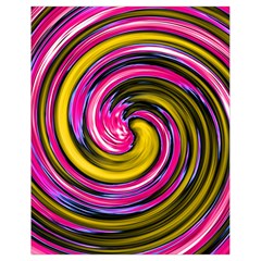 Swirl Vortex Motion Pink Yellow Drawstring Bag (small)