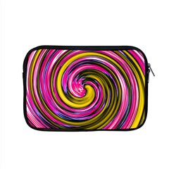 Swirl Vortex Motion Pink Yellow Apple Macbook Pro 15  Zipper Case by HermanTelo