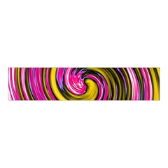 Swirl Vortex Motion Pink Yellow Velvet Scrunchie by HermanTelo