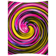 Swirl Vortex Motion Pink Yellow Back Support Cushion