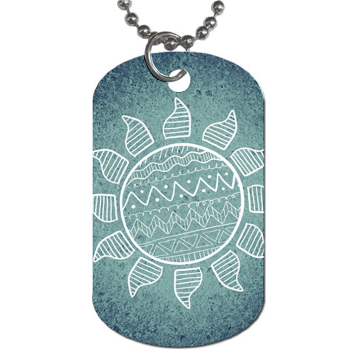 Sun Abstract Summer Dog Tag (One Side)