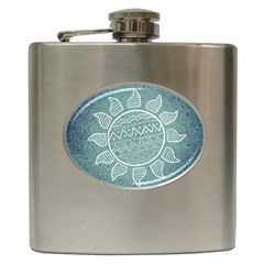 Sun Abstract Summer Hip Flask (6 Oz) by HermanTelo