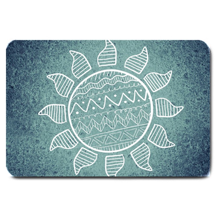 Sun Abstract Summer Large Doormat 