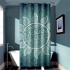 Sun Abstract Summer Shower Curtain 36  X 72  (stall) 