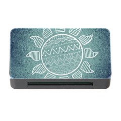 Sun Abstract Summer Memory Card Reader With Cf