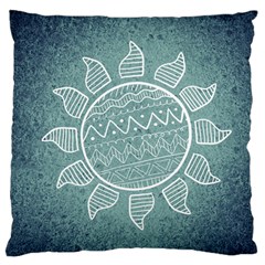 Sun Abstract Summer Large Cushion Case (one Side) by HermanTelo