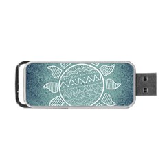 Sun Abstract Summer Portable Usb Flash (two Sides)