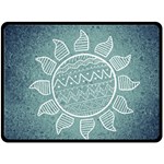 Sun Abstract Summer Double Sided Fleece Blanket (Large)  80 x60  Blanket Front