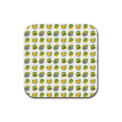 St Patricks Day Background Symbols Rubber Coaster (square)  by HermanTelo