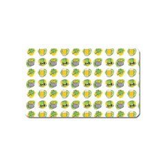 St Patricks Day Background Symbols Magnet (name Card)