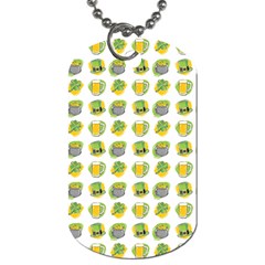 St Patricks Day Background Symbols Dog Tag (two Sides)