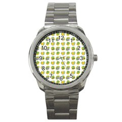 St Patricks Day Background Symbols Sport Metal Watch