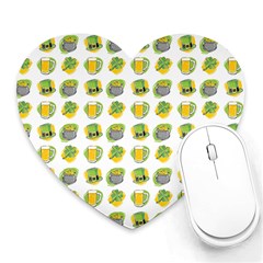 St Patricks Day Background Symbols Heart Mousepads