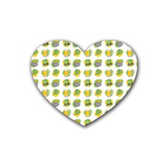 St Patricks Day Background Symbols Heart Coaster (4 Pack) 