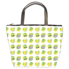 St Patricks Day Background Symbols Bucket Bag