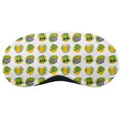 St Patricks Day Background Symbols Sleeping Mask