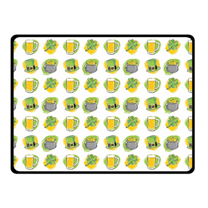 St Patricks Day Background Symbols Fleece Blanket (Small)