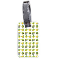 St Patricks Day Background Symbols Luggage Tag (two Sides)