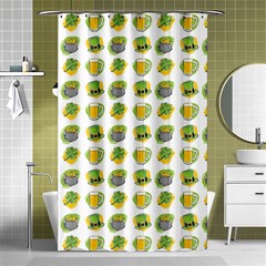 St Patricks Day Background Symbols Shower Curtain 48  X 72  (small)  by HermanTelo