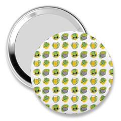 St Patricks Day Background Symbols 3  Handbag Mirrors by HermanTelo