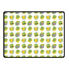 St Patricks Day Background Symbols Double Sided Fleece Blanket (small) 