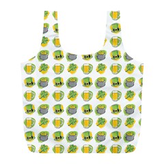 St Patricks Day Background Symbols Full Print Recycle Bag (l)