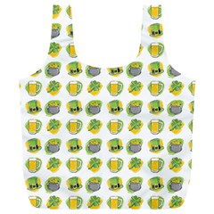 St Patricks Day Background Symbols Full Print Recycle Bag (xl)