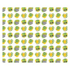 St Patricks Day Background Symbols Double Sided Flano Blanket (small) 