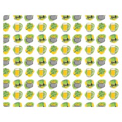 St Patricks Day Background Symbols Double Sided Flano Blanket (medium) 