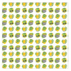 St Patricks Day Background Symbols Large Satin Scarf (square)