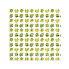 St Patricks Day Background Symbols Small Satin Scarf (square)