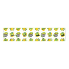 St Patricks Day Background Symbols Velvet Scrunchie