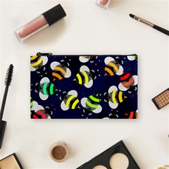 Textured Bee Cosmetic Bag (small)