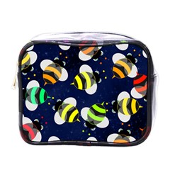 Textured Bee Mini Toiletries Bag (one Side)