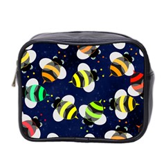 Textured Bee Mini Toiletries Bag (two Sides)