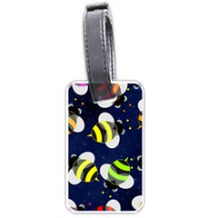 Textured Bee Luggage Tag (one Side) by HermanTelo