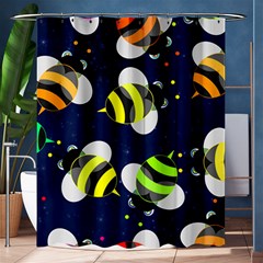 Textured Bee Shower Curtain 60  X 72  (medium)  by HermanTelo