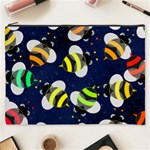 Textured Bee Cosmetic Bag (XXXL) Front