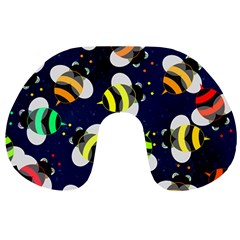 Textured Bee Travel Neck Pillow