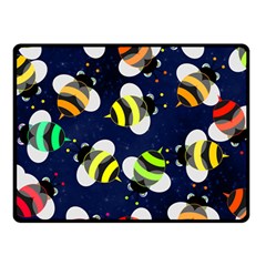 Textured Bee Double Sided Fleece Blanket (small) 