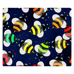 Textured Bee Double Sided Flano Blanket (small) 