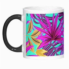 Tropical Greens Pink Leaves Morph Mugs