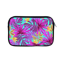 Tropical Greens Pink Leaves Apple Macbook Pro 13  Zipper Case