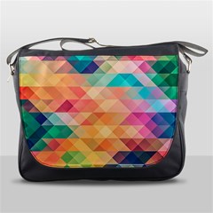 Texture Triangle Messenger Bag