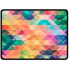 Texture Triangle Double Sided Fleece Blanket (large) 