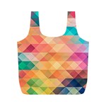 Texture Triangle Full Print Recycle Bag (M) Front